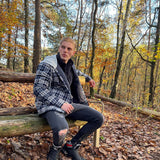 Men's Quilted Flannel Jacket with Hood – Warm & Casual