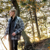 Men's Quilted Flannel Jacket with Hood – Warm & Casual