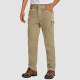 Men's Tactical Pants, 9 Pockets, Fleece Lined, Water Repellent