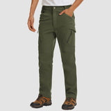 Men's Tactical Pants, 9 Pockets, Fleece Lined, Water Repellent