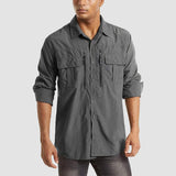 Men's Tactical Shirt, Quick-Dry & UV Protection for Hiking