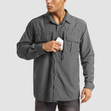 Men's Tactical Shirt, Quick-Dry & UV Protection for Hiking