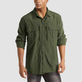 Men's Tactical Shirt, Quick-Dry & UV Protection for Hiking