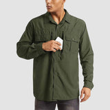 Men's Tactical Shirt, Quick-Dry & UV Protection for Hiking