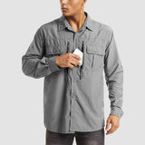 Men's Tactical Shirt, Quick-Dry & UV Protection for Hiking
