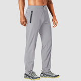 Men's Quick Dry Track Pants - Lightweight, Zipper Pockets