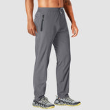 Men's Quick Dry Track Pants - Lightweight, Zipper Pockets