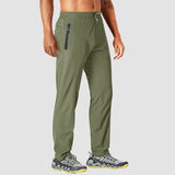 Men's Quick Dry Track Pants - Lightweight, Zipper Pockets