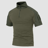 Men's Tactical 1/4 Zip Camo Shirts | Slim Fit