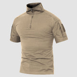 Men's Tactical 1/4 Zip Camo Shirts | Slim Fit