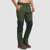 Men's Fleece Lined Softshell Pants Water Resistant Ski Pants