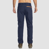 Men's Fleece Lined Softshell Pants Water Resistant Ski Pants