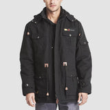 Men's Fleece Lined Parka Winter Military Jacket