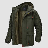Men's Fleece Lined Parka Winter Military Jacket