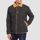 Men's Sherpa Lined Jacket with Multi Pockets