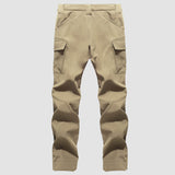Men's Tactical Pants, 9 Pockets, Fleece Lined, Water Repellent