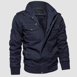 Men's Winter Military Cargo Jacket - Fleece Tactical Coat