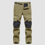 Men's Fleece-Lined Ski Pants - Water-Resistant, 4 Zip Pockets