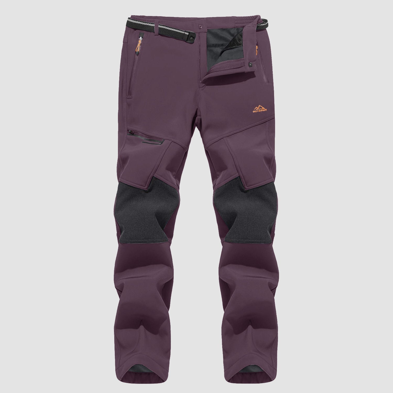 Men's Fleece-Lined Ski Pants - Water-Resistant, 4 Zip Pockets