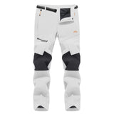 Men's Fleece-Lined Ski Pants - Water-Resistant, 4 Zip Pockets