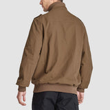 Men's Lightweight Cotton Cargo Jacket with Zip Pockets