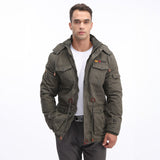 Men's Fleece Lined Parka Winter Military Jacket