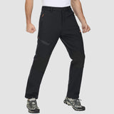 Men's Fleece-Lined Ski Pants - Water-Resistant, 4 Zip Pockets