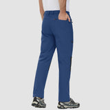 Men's Fleece-Lined Ski Pants - Water-Resistant, 4 Zip Pockets