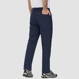 Men's Fleece-Lined Ski Pants - Water-Resistant, 4 Zip Pockets