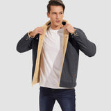 Men's Sherpa Lined Jacket with Multi Pockets