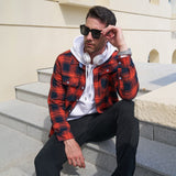 Men's Long Sleeve Cotton Plaid Flannel Shirt