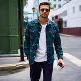 Men's Long Sleeve Cotton Plaid Flannel Shirt