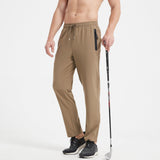 Men's Quick Dry Track Pants - Lightweight, Zipper Pockets