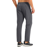 Men's Quick Dry Track Pants - Lightweight, Zipper Pockets