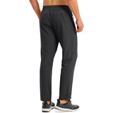 Men's Quick Dry Track Pants - Lightweight, Zipper Pockets