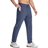 Men's Quick Dry Track Pants - Lightweight, Zipper Pockets