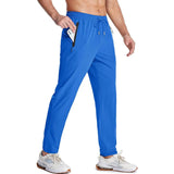 Men's Quick Dry Track Pants - Lightweight, Zipper Pockets