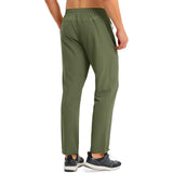 Men's Quick Dry Track Pants - Lightweight, Zipper Pockets