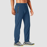 Men's Quick Dry Track Pants - Lightweight, Zipper Pockets