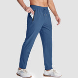 Men's Quick Dry Track Pants - Lightweight, Zipper Pockets