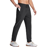 Men's Quick Dry Track Pants - Lightweight, Zipper Pockets