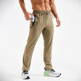 Men's Quick Dry Track Pants - Lightweight, Zipper Pockets