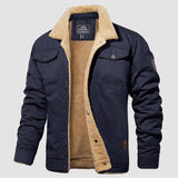 Men's Sherpa Lined Jacket with Multi Pockets