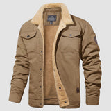 Men's Sherpa Lined Jacket with Multi Pockets
