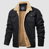 Men's Sherpa Lined Jacket with Multi Pockets