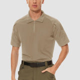 Men's Tactical 1/4 Zip Camo Shirts | Slim Fit