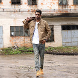 Men's Tactical Cargo Jackets Stand Collar Cotton Casual Jacket