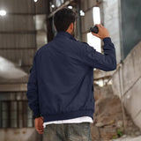 Men's Tactical Cargo Jackets Stand Collar Cotton Casual Jacket