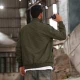 Men's Tactical Cargo Jackets Stand Collar Cotton Casual Jacket