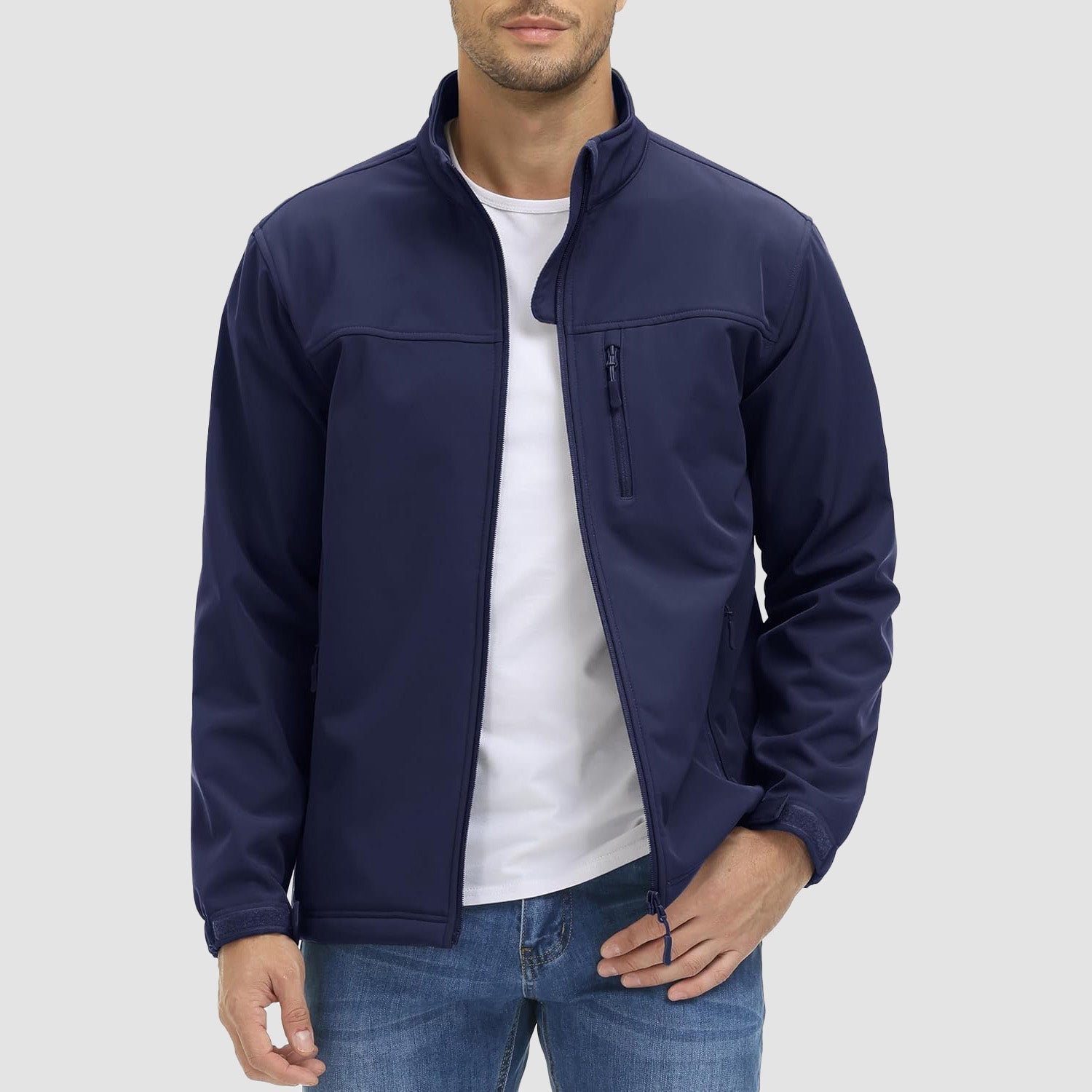 Men's Tactical Fleece-Lined Soft Shell Winter Jacket